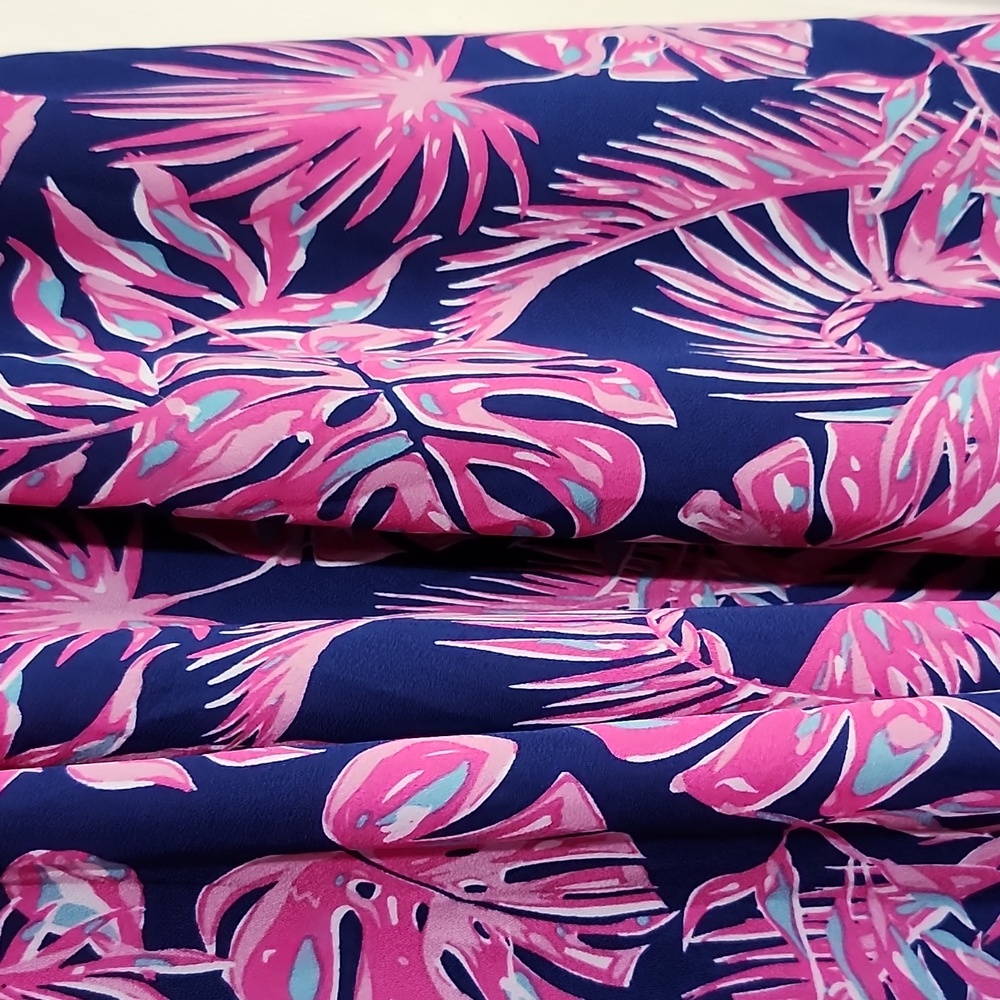 Simply Southern Pink and Blue Floral Kimono Swim Suit Cover Up - Picture 2 of 7